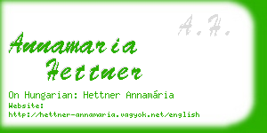 annamaria hettner business card
